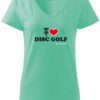 Tričko Artis I Love Discgolf – mátová