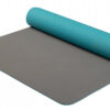 Yoga mat dvouvrstvá TPE modrá
